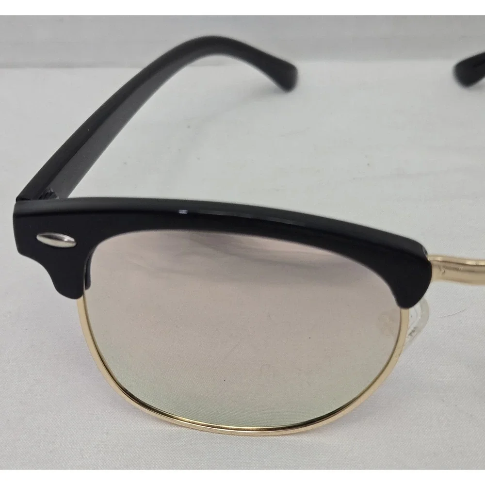 Belmonte Bliss Browline Sunglasses - Black & Gold E8830 51-18-138